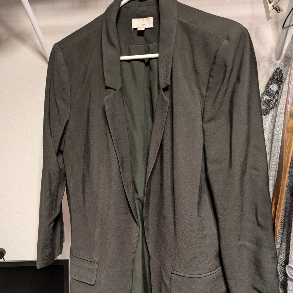 Loft dark green blazer